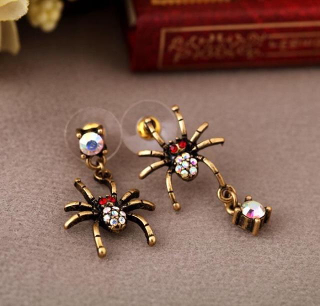 Restore ancient ways spider earrings
